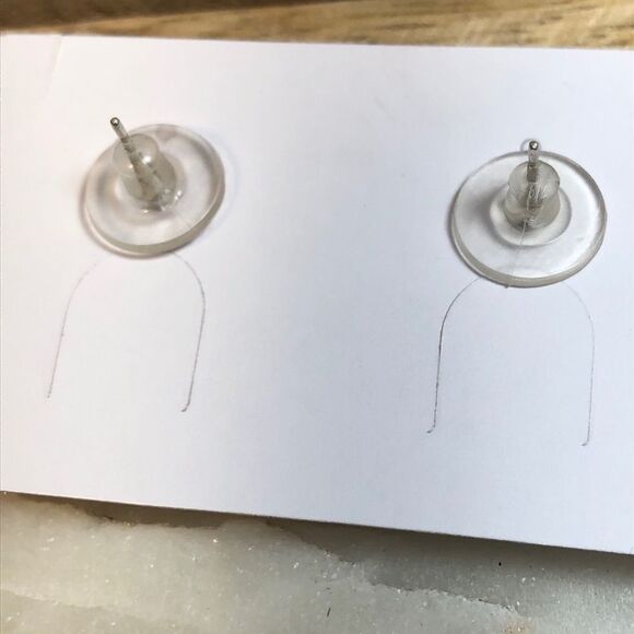 Natural Ruby & Sterling Silver earrings. NEW - Picture 4 of 4